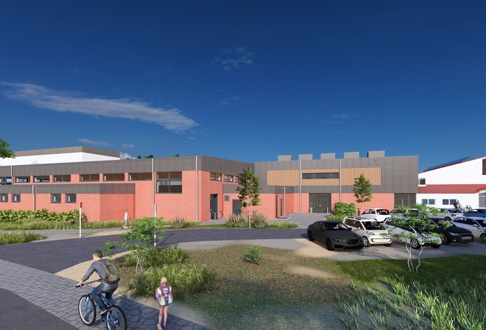 NEUBAU ZWEIFELDSPORTHALLE MIT FACHUNTERRICHTSRÄUMEN HLS